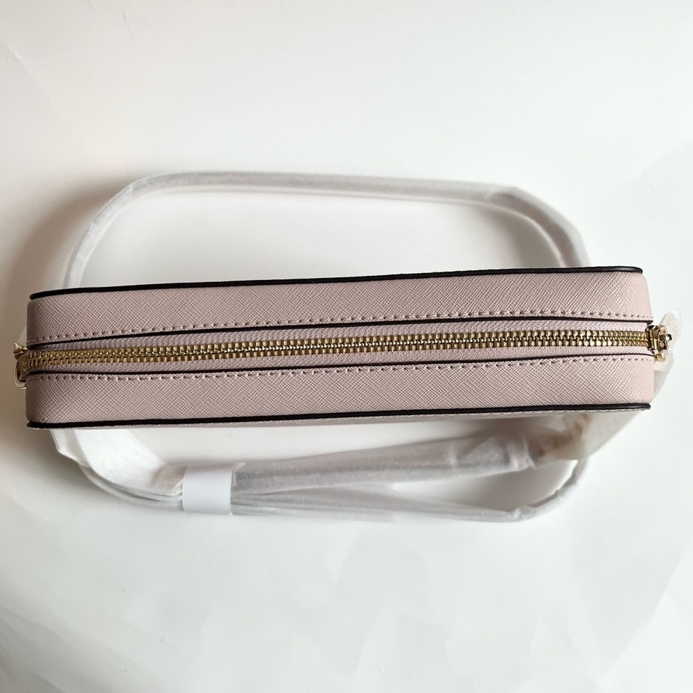 MICHAEL KORS- Jet Set LG Crossbody Bag in Light Pink with MK Print - Picture 7 of 8